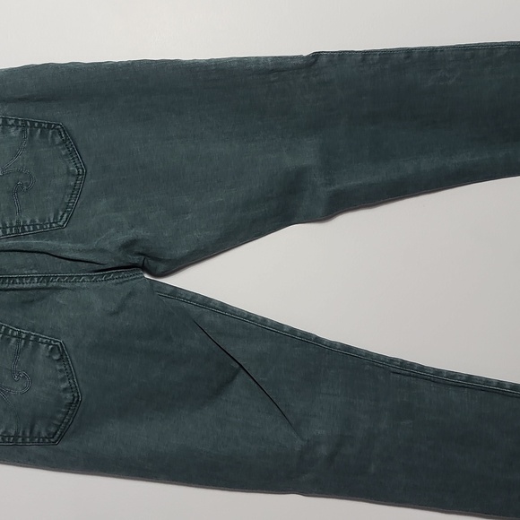 AG ADRIANO GOLDSCHMIED The Legging Ankle Super Skinny Green Jeans Size 28 R - Picture 13 of 16